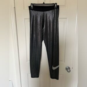 Nike PRO Black Metallic Sheen dri fit Leggings